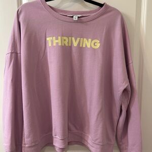 Nine West Lavender Thriving Sweatshirt